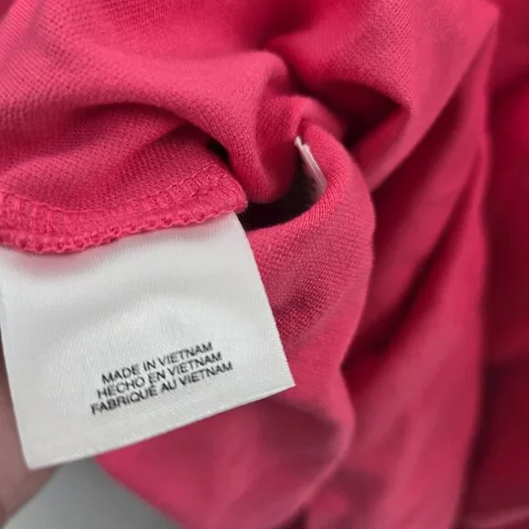 Anne Klein Hot Pink Off Shoulder Puff Sleeved Top Medium - Picture 10 of 14